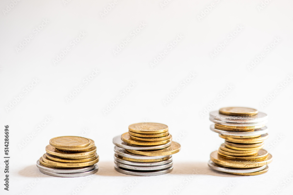 Save money with stack money coin for growing your business Save money with stack money coin for growing your business