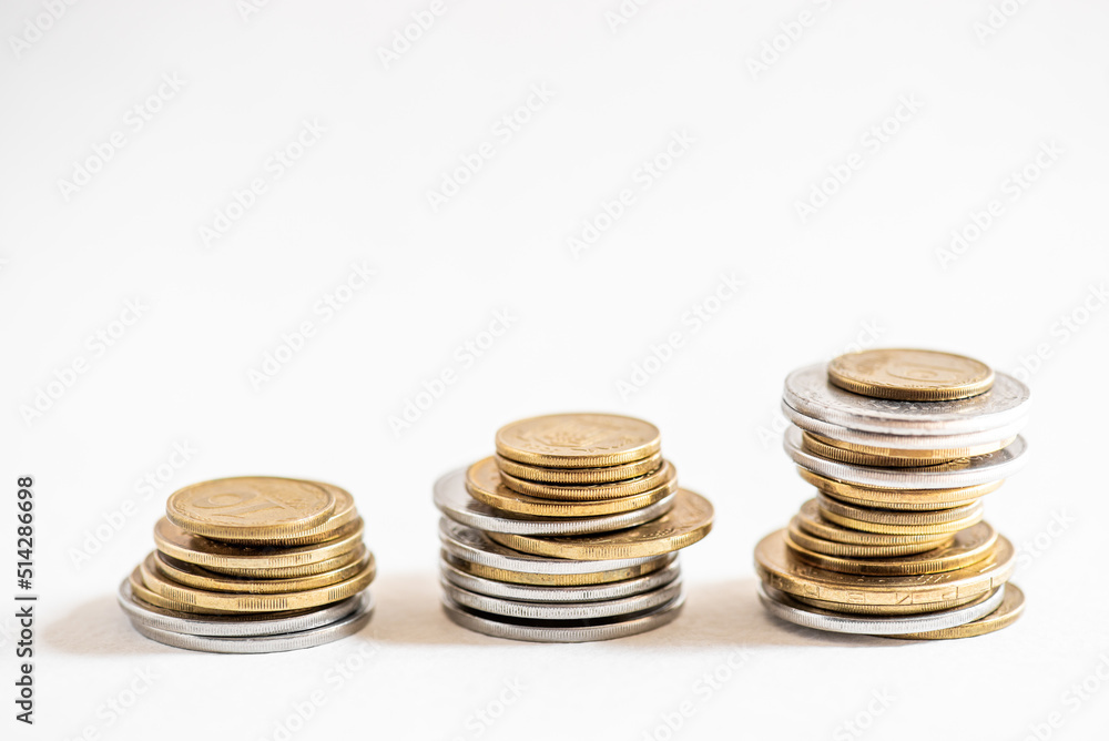 Save money with stack money coin for growing your business Save money with stack money coin for growing your business