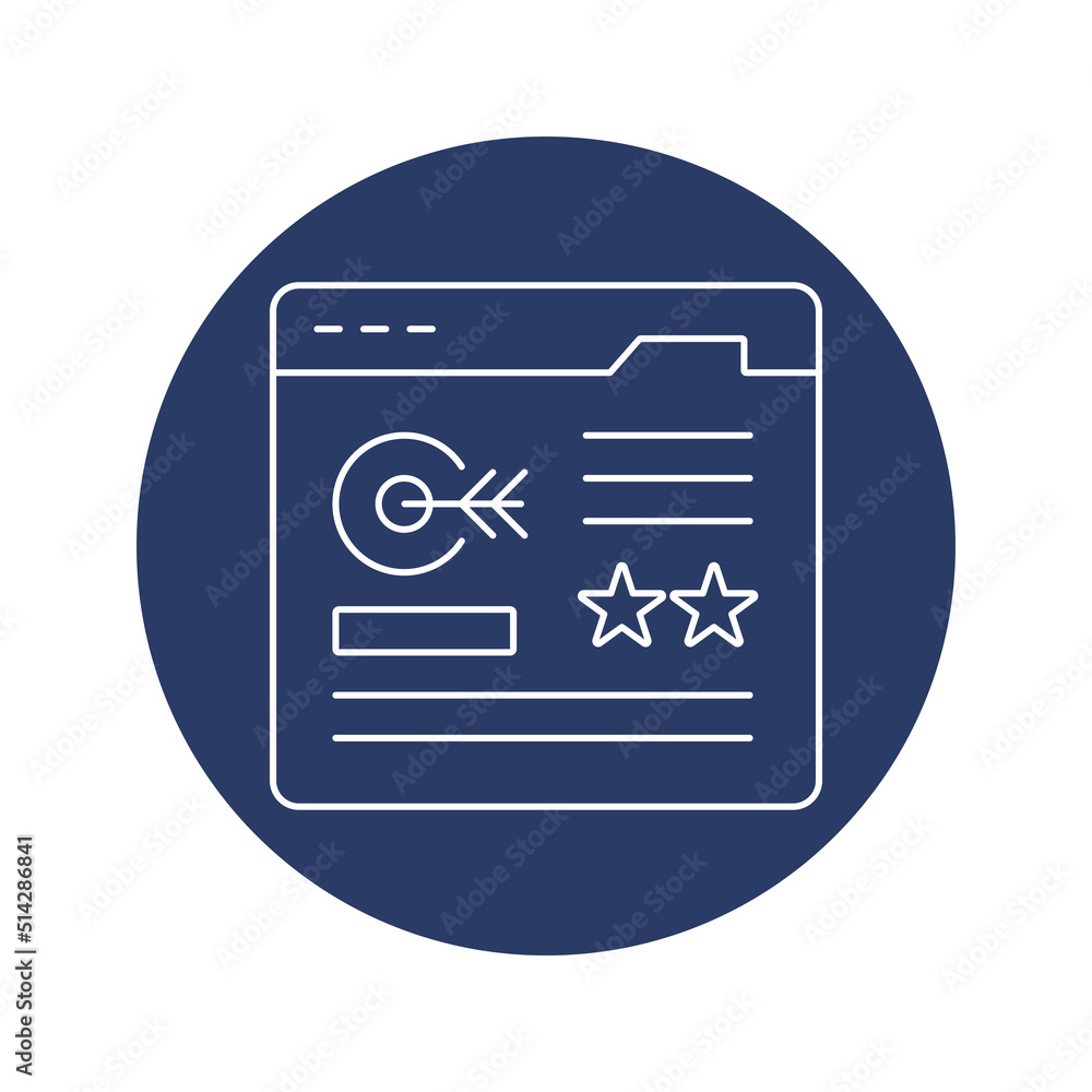 Online website features icon vector Online website features icon vector