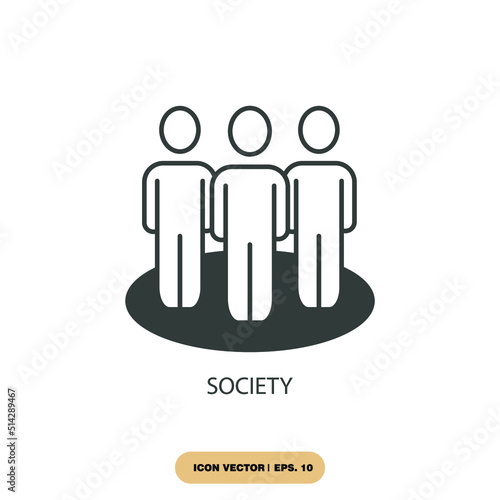 society icons  symbol vector elements for infographic web © CHELSEA91