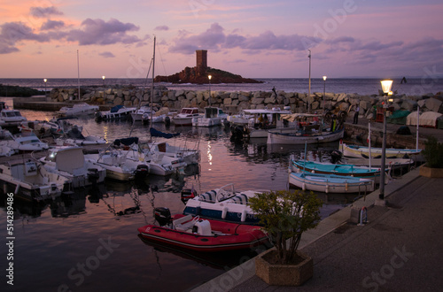 port du Broussaï au cap dramont à Saint-Raphaël dans le Var en France photo
