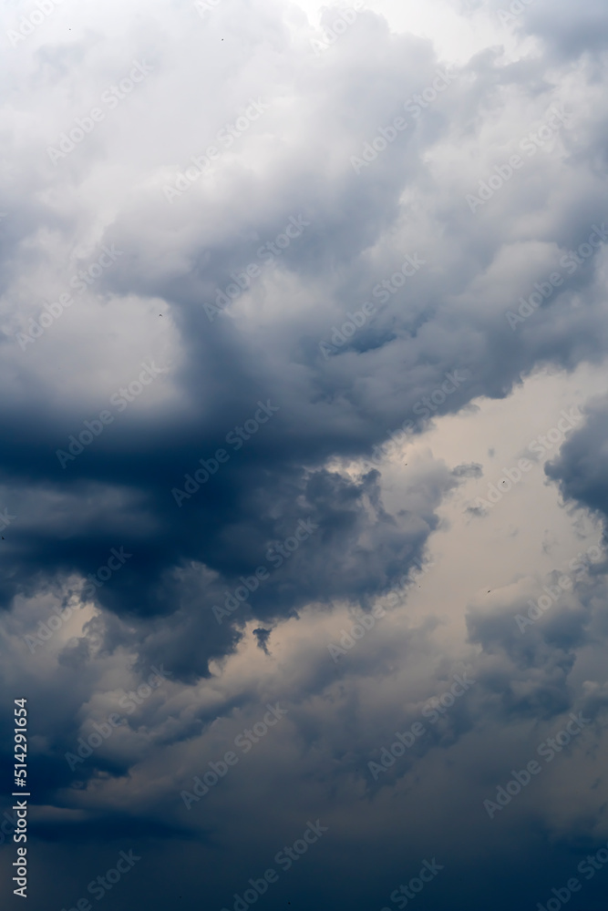 Gray storm clouds in the sky. Bad weather. Hurricane Gray storm clouds in the sky. Bad weather. Hurricane