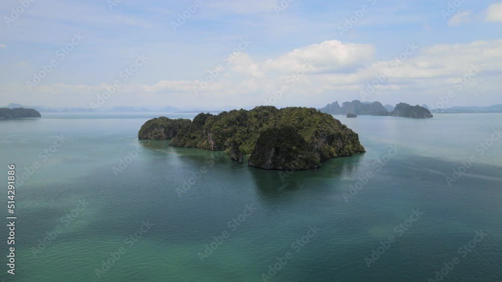 Aerial views of Koh Yai Noi, an island in Thailand Aerial views of Koh Yai Noi, an island in Thailand