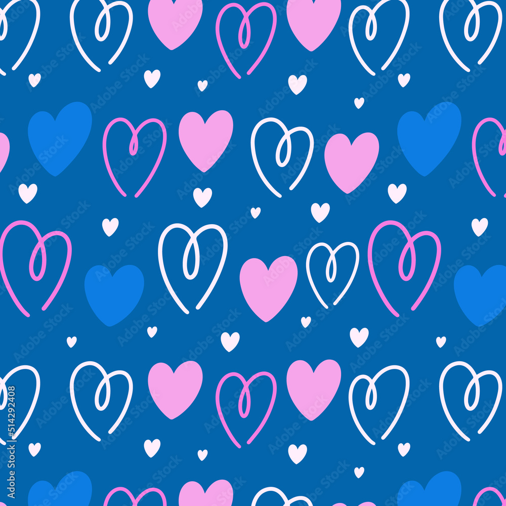 Hearts pattern.Perfect design for posters, cards, textile, web pages.
