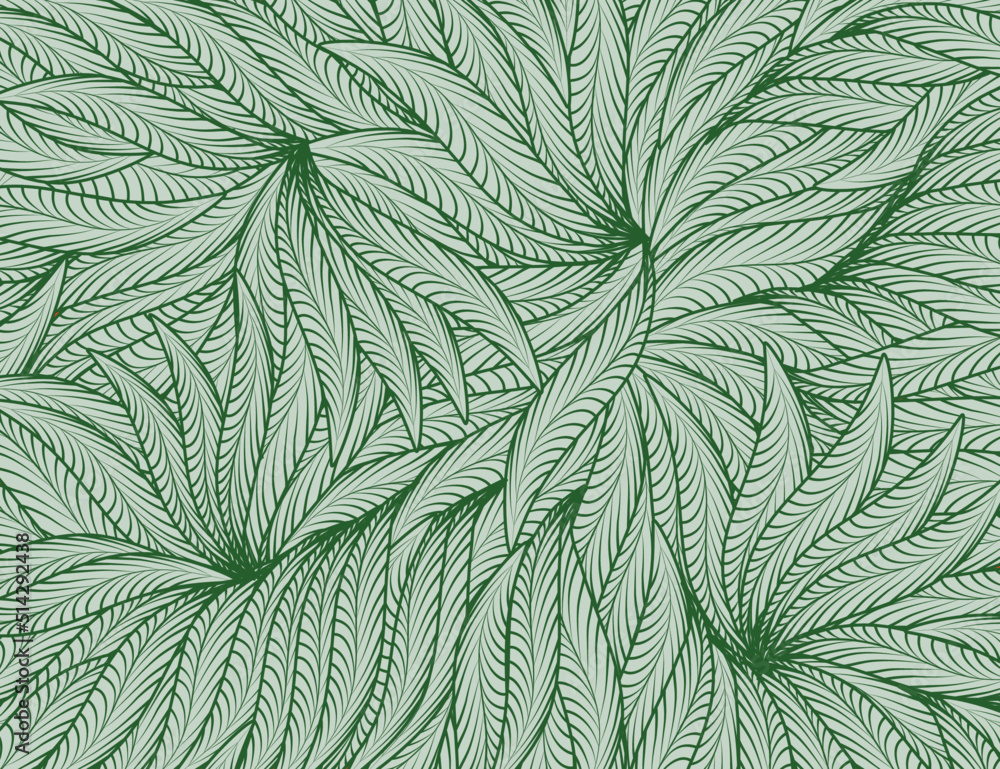 green leaves fern pattern for cover