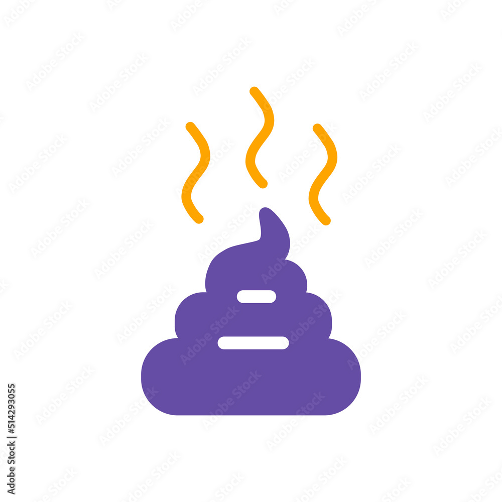 Pile of poo vector icon. Pet animal sign Pile of poo vector icon. Pet animal sign