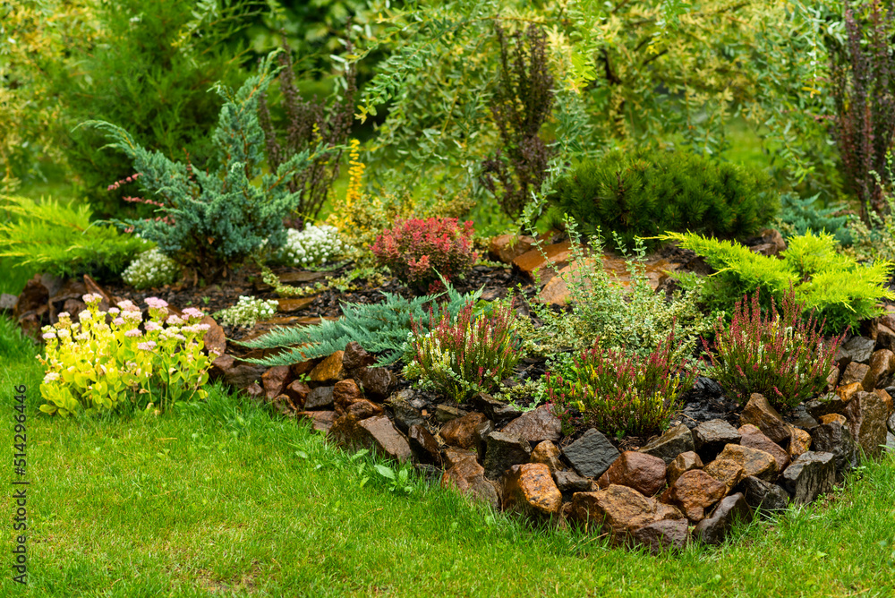 juniper stones path flowerbed landscaping juniper stones path flowerbed landscaping