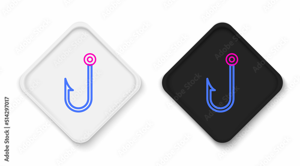 Line Fisherman icon isolated on white background. Colorful outline concept. Vector Line Fisherman icon isolated on white background. Colorful outline concept. Vector