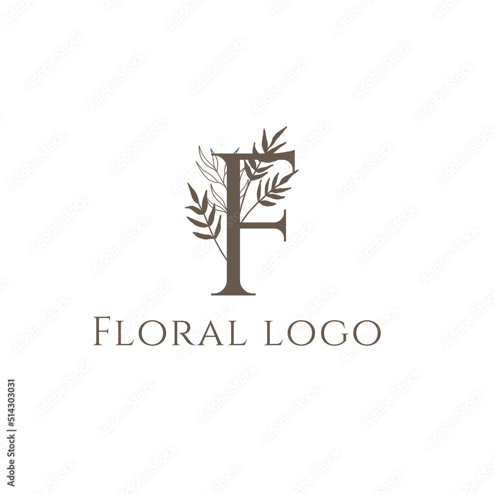 Hand Drawn Floral Letter Logo. Line art Modern Monogram Logo Botanical Template for Florist, Photographer, Fashion Blogger, Boutique, Interior Design. Luxury Branding Identity. Floral minimal logo Hand Drawn Floral Letter Logo. Line art Modern Monogram Logo Botanical Template for Florist, Photographer, Fashion Blogger, Boutique, Interior Design. Luxury Branding Identity. Floral minimal logo