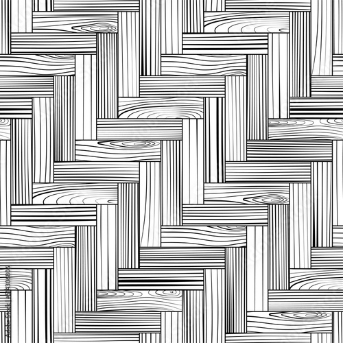 Wooden floor parquet