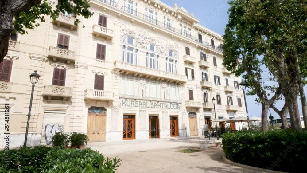 Bari, Italy, the main facade of the Kursaal theater Bari, Italy, the main facade of the Kursaal theater