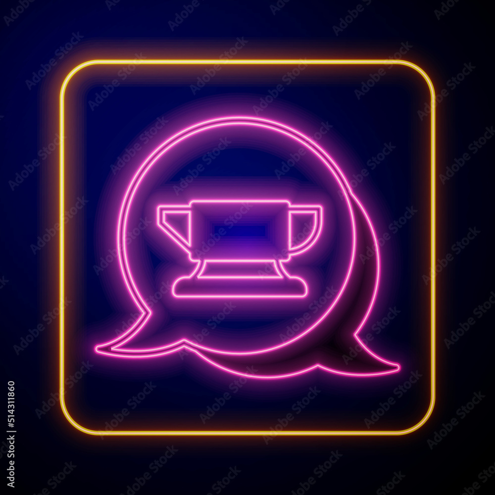 Glowing neon Blacksmith anvil tool icon isolated on black background. Metal forging. Forge tool. Vector