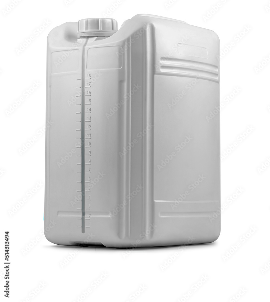 Large capacity plastic container. Insolated on white background Large capacity plastic container. Insolated on white background