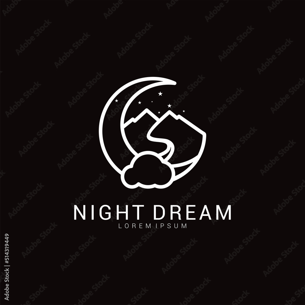 night dream logo night dream logo