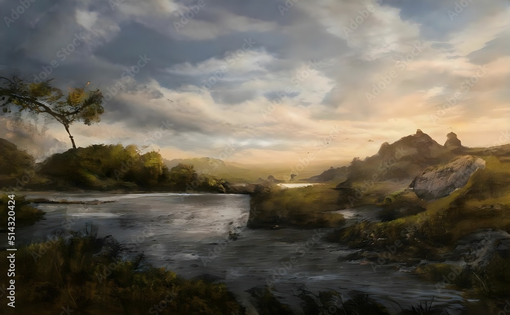 Fototapeta premium rural landscape