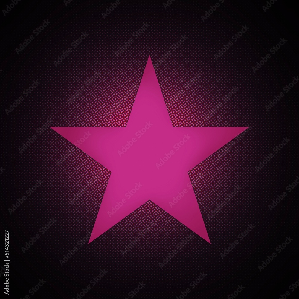 abstract pink star on black background abstract pink star on black background