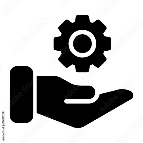 gear glyph icon