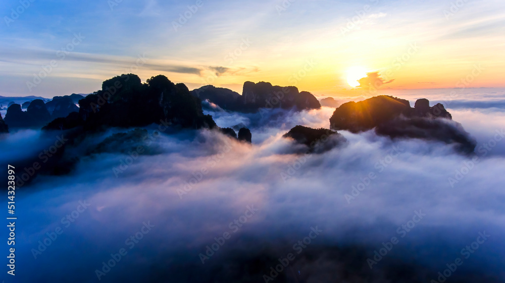 aerial drone view, Krabi, Thailand