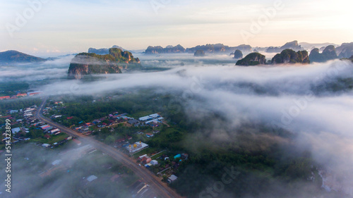 aerial drone view, Krabi, Thailand