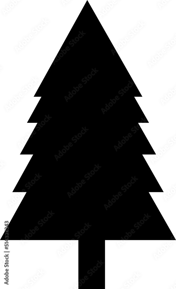 Obraz premium green tree vector illustration on white background7.eps