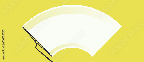 Check wiper wipers cleans the windshield. Car windscreen wipe glass. Vector clean window, brush wiper blades. Arm blade in car removes streaks water drop. Repair, wish rain or raining windows