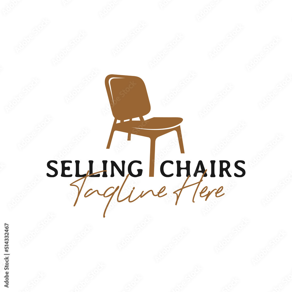 interior furniture sale illustration logo interior furniture sale illustration logo