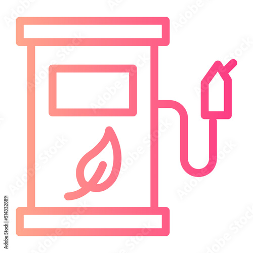Biofuel gradient icon