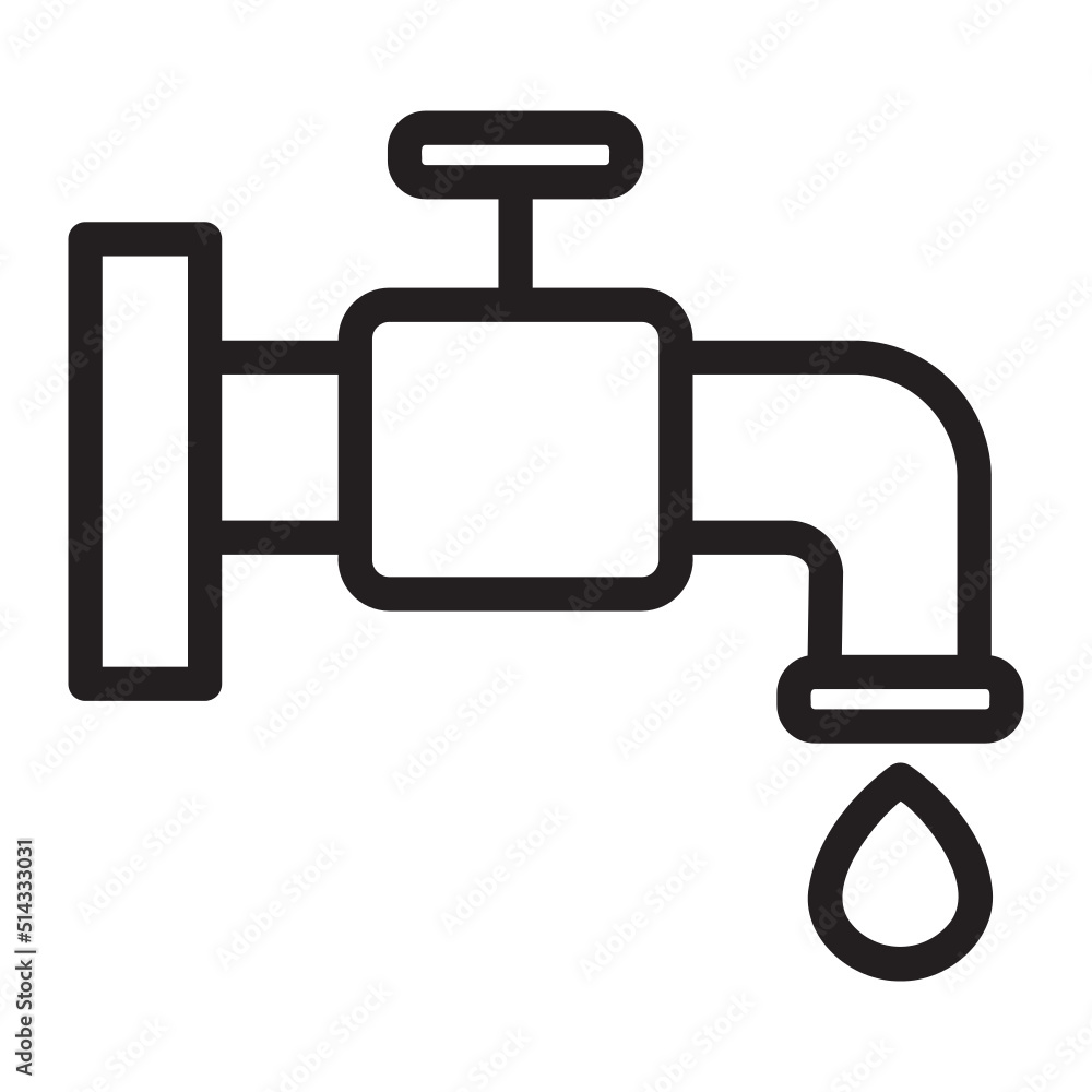 Save Water line icon Save Water line icon