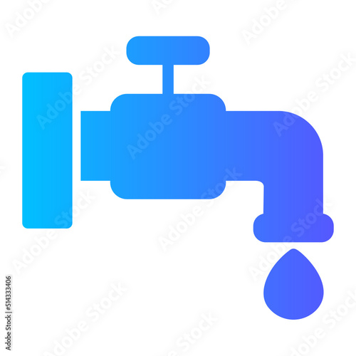 Save Water gradient icon