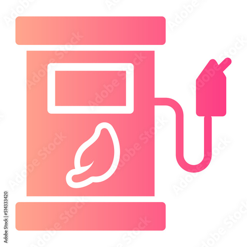 Biofuel gradient icon