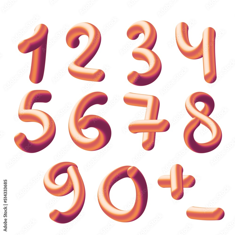 Set with numbers for stickers and cards and kids and shops and hobbies and school Set with numbers for stickers and cards and kids and shops and hobbies and school