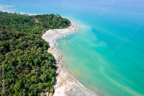 Aerial view of beach in Pahang , Malaysia