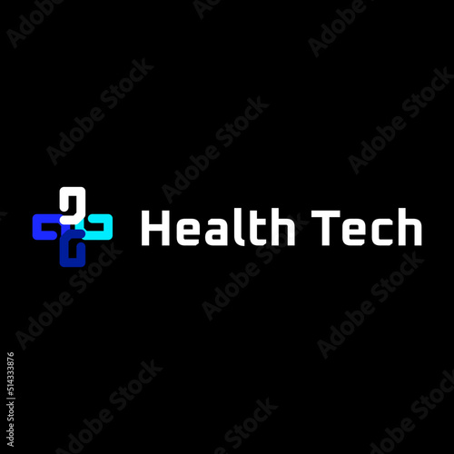 abstract health modern logo design template