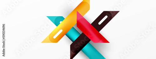 Background overlapping lines. Dynamic lines abstract wallpaper. Straight lines composition vector illustration for wallpaper banner background or landing page