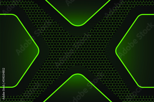 abstract background with hexagons