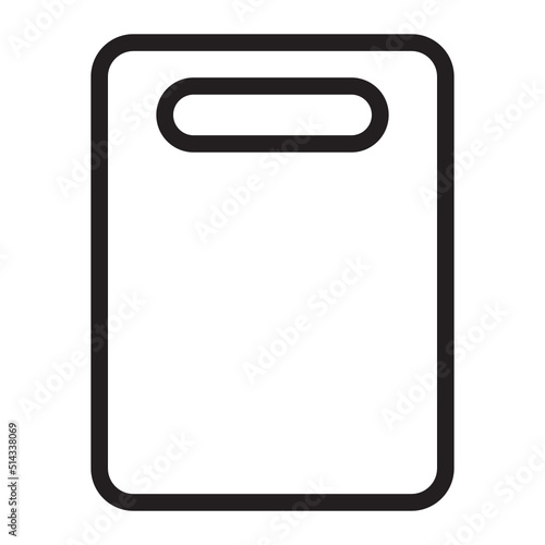 cutting board line icon