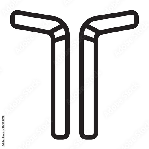 drinking straw line icon