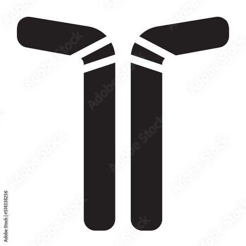 drinking straw glyph icon