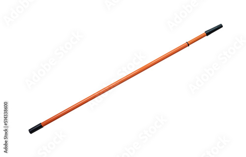 Orange long handle isolated on white background