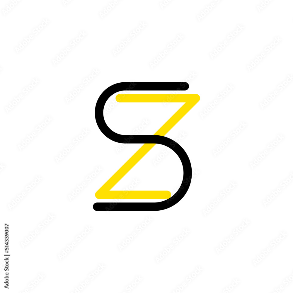 Monogram Letter SZ Corporate Template Monogram Letter SZ Corporate Template