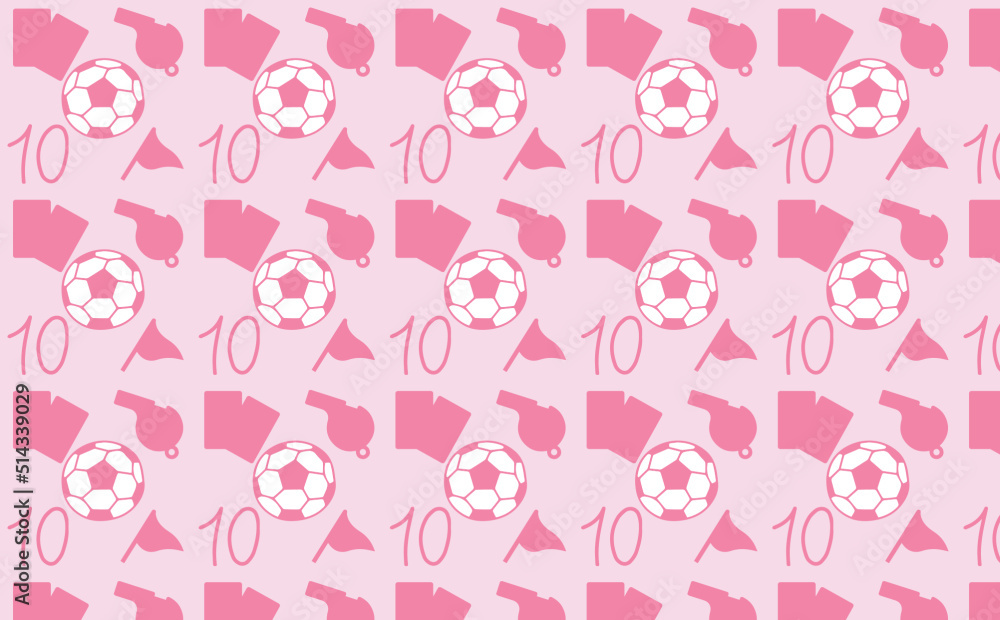 Pink football wallpaper, gift wrap 