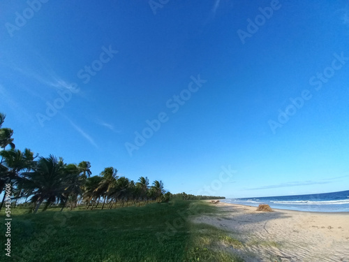Praia do paiva - Pernambuco - final de tarde em uma praia deserta  photo