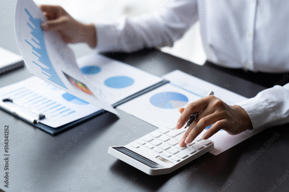 Data Analysis for Business and Finance Concept. Businessman Accounting Calculating Cost Economic Financial data. Data Analysis for Business and Finance Concept. Businessman Accounting Calculating Cost Economic Financial data.