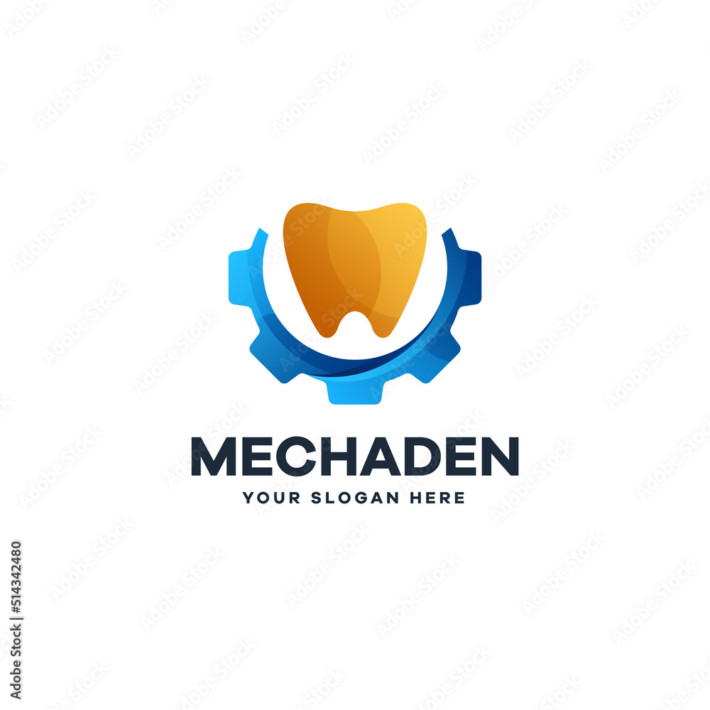 Dental Mechanic Gradient Logo Dental Mechanic Gradient Logo