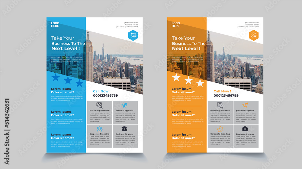 Professional Corporate business flyer template 