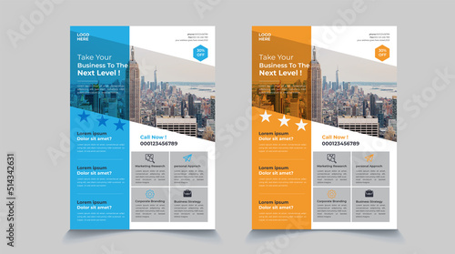 Professional Corporate business flyer template  photo