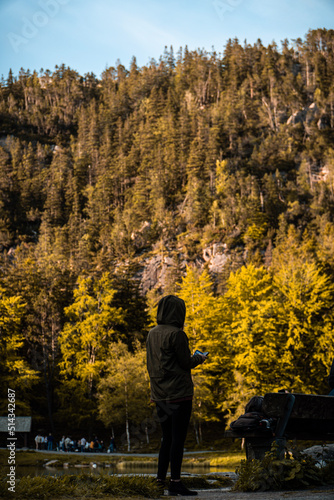 hiking in the mountains