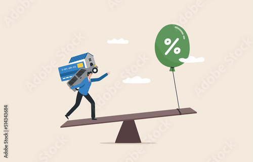 Debt Inflation, Increased Interest Rates Raise Household Debt.