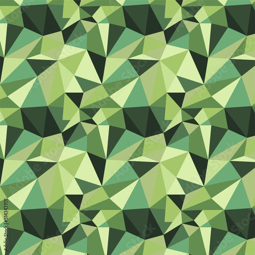 Fototapeta Naklejka Na Ścianę i Meble -  Green triangles background