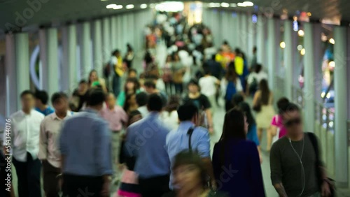 Wallpaper Mural Time lapse of people walking Torontodigital.ca